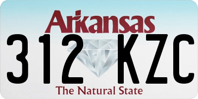 AR license plate 312KZC