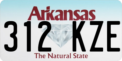 AR license plate 312KZE