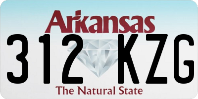 AR license plate 312KZG