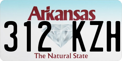 AR license plate 312KZH
