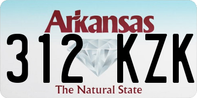 AR license plate 312KZK