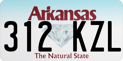 AR license plate 312KZL