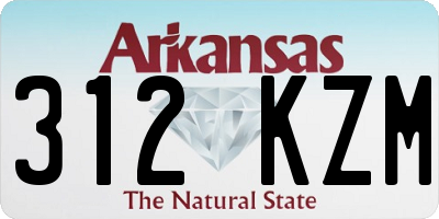 AR license plate 312KZM