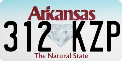 AR license plate 312KZP