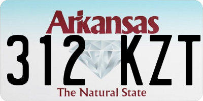 AR license plate 312KZT