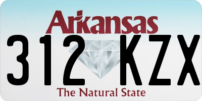 AR license plate 312KZX