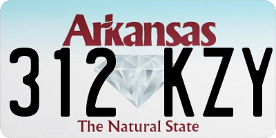 AR license plate 312KZY