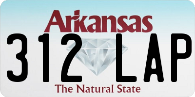 AR license plate 312LAP