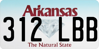 AR license plate 312LBB