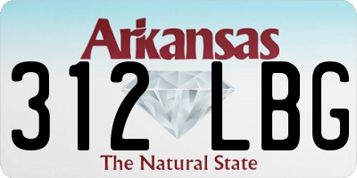 AR license plate 312LBG