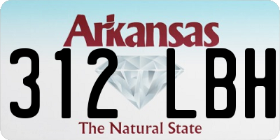 AR license plate 312LBH