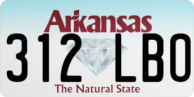 AR license plate 312LBO