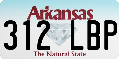 AR license plate 312LBP