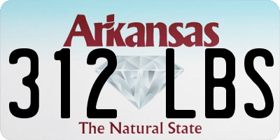 AR license plate 312LBS