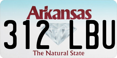 AR license plate 312LBU