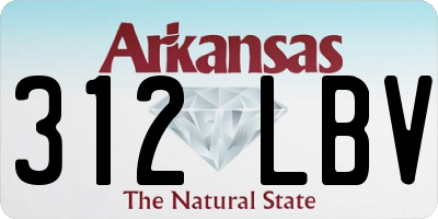 AR license plate 312LBV