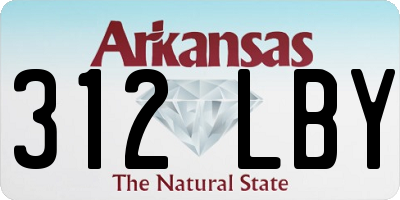 AR license plate 312LBY