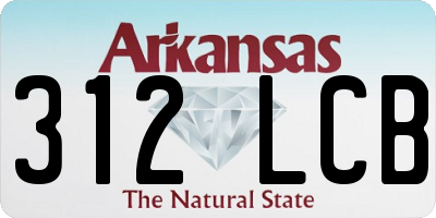AR license plate 312LCB