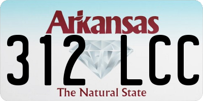 AR license plate 312LCC