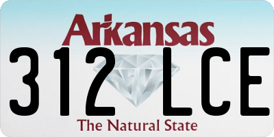AR license plate 312LCE