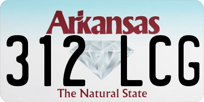 AR license plate 312LCG