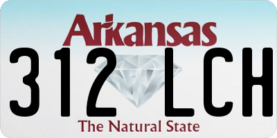 AR license plate 312LCH