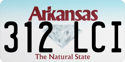 AR license plate 312LCI