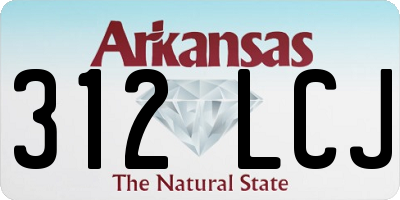 AR license plate 312LCJ