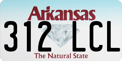 AR license plate 312LCL