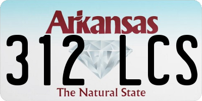 AR license plate 312LCS