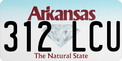 AR license plate 312LCU