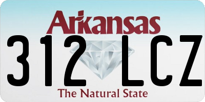 AR license plate 312LCZ