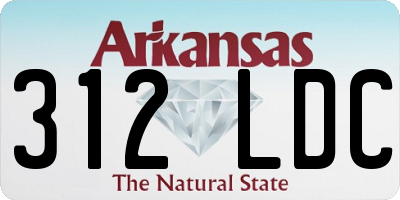 AR license plate 312LDC