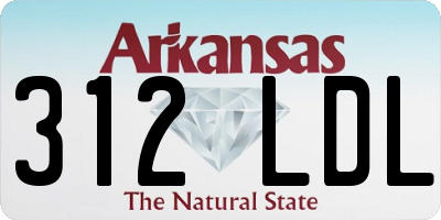 AR license plate 312LDL