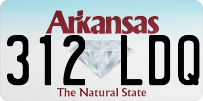AR license plate 312LDQ