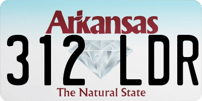AR license plate 312LDR