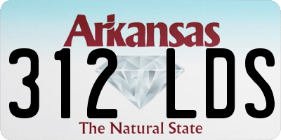 AR license plate 312LDS