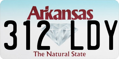 AR license plate 312LDY