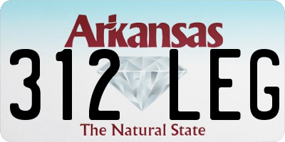AR license plate 312LEG
