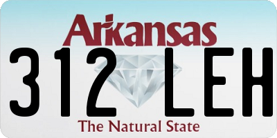 AR license plate 312LEH