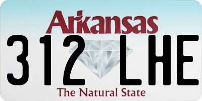 AR license plate 312LHE