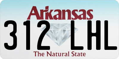 AR license plate 312LHL
