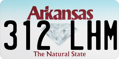 AR license plate 312LHM