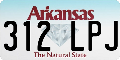 AR license plate 312LPJ
