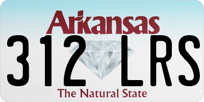 AR license plate 312LRS