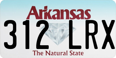 AR license plate 312LRX