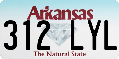 AR license plate 312LYL
