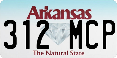 AR license plate 312MCP