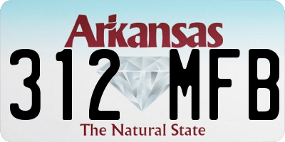 AR license plate 312MFB