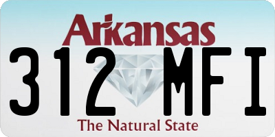 AR license plate 312MFI